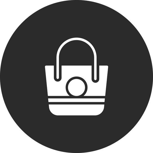Ilustración del icono vectorial de la bolsa de playa del conjunto de iconos de verano