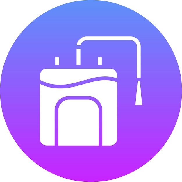 Ilustración del icono vectorial de la bolsa de sangre del conjunto de iconos de medicina