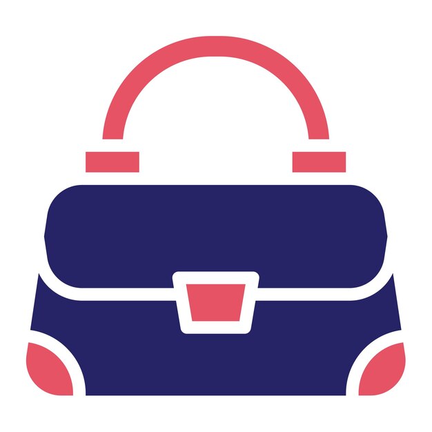 Ilustración del icono vectorial del bolso del conjunto de iconos de moda
