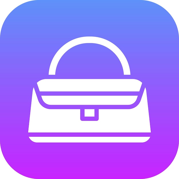 Ilustración del icono vectorial del bolso de mano del conjunto de iconos de Spa