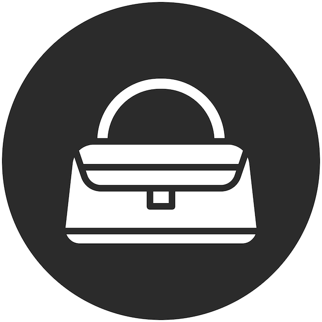 Ilustración del icono vectorial del bolso de mano del conjunto de iconos de Spa