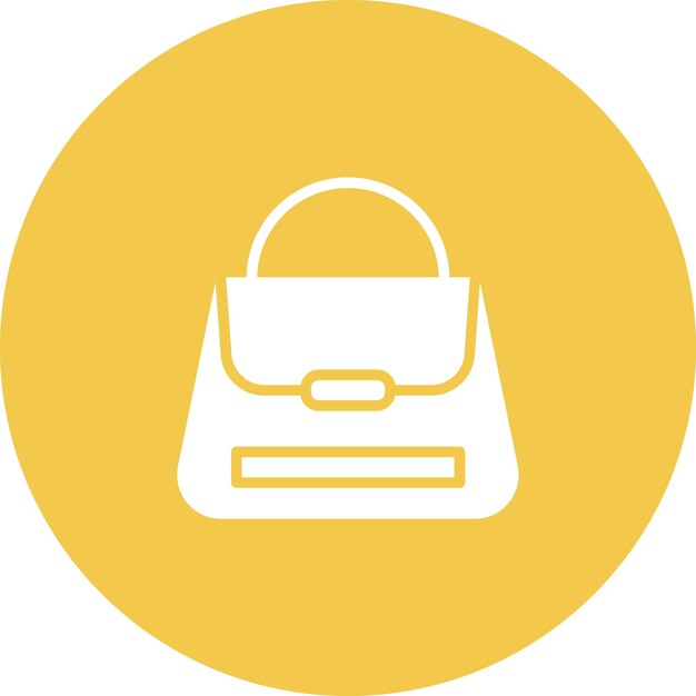 Ilustración del icono vectorial del bolso de la moda
