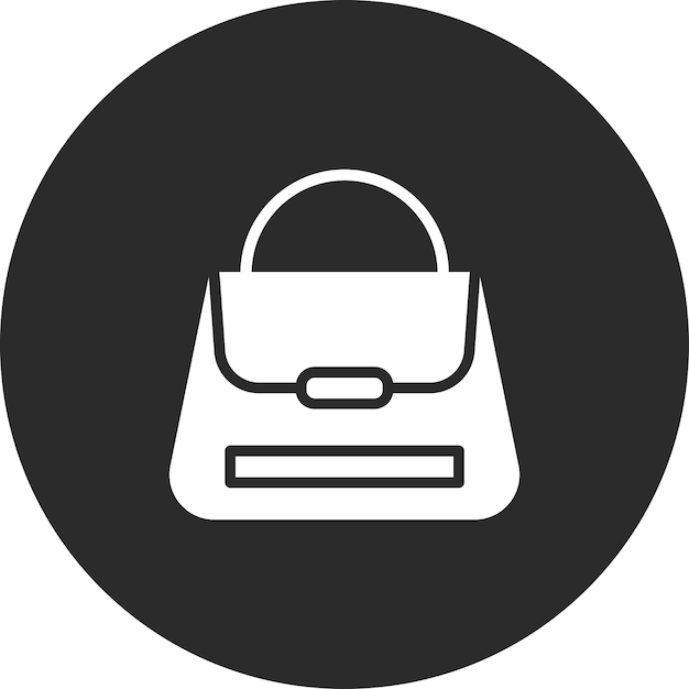 Ilustración del icono vectorial del bolso de la moda