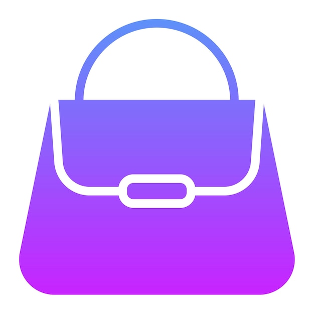 Ilustración del icono vectorial del bolso de la moda