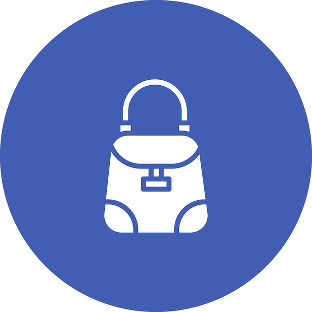 Ilustración del icono vectorial del bolso de la ropa