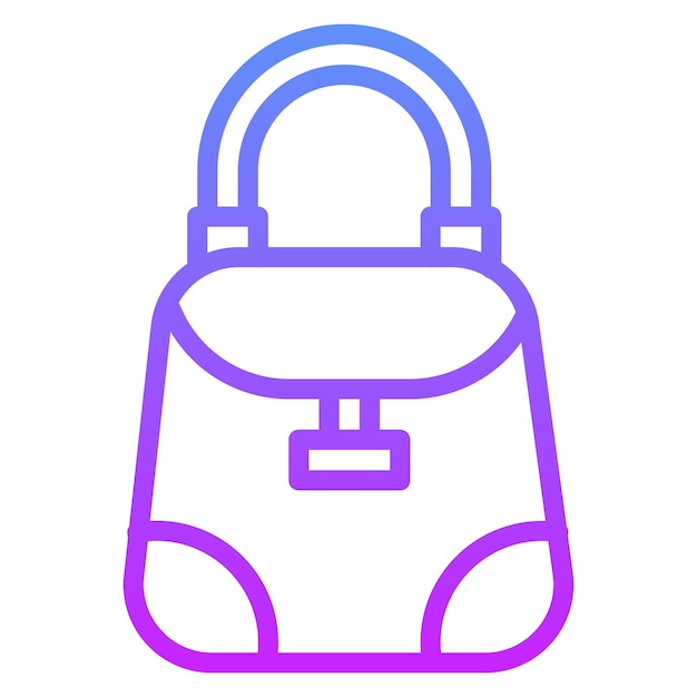 Ilustración del icono vectorial del bolso de la ropa