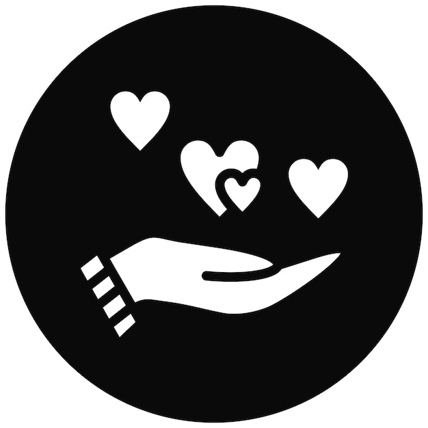 Ilustración del icono vectorial de la bondad del conjunto de iconos de la amistad