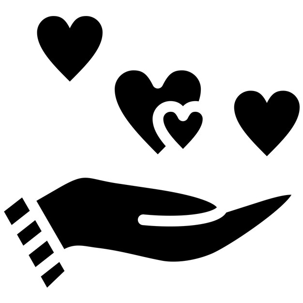 Ilustración del icono vectorial de la bondad del conjunto de iconos de la amistad