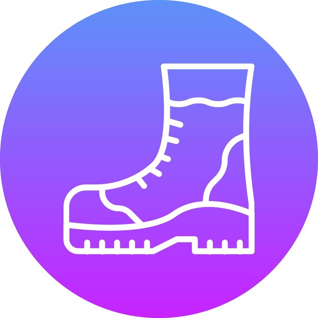 Ilustración del icono vectorial de las botas de primavera del conjunto de iconos de primavera