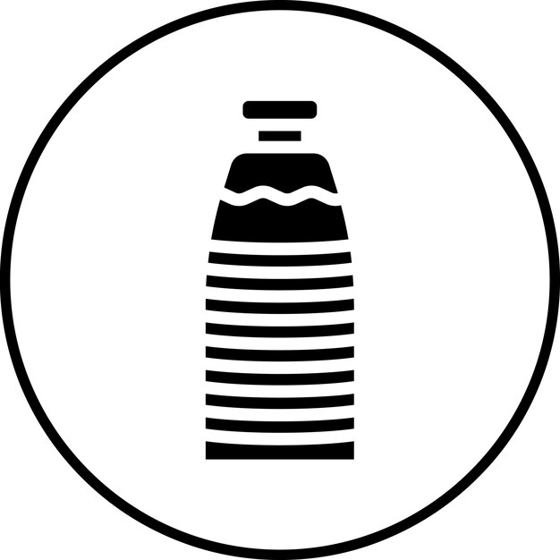 Ilustración del icono vectorial de la botella del conjunto de iconos de otoño