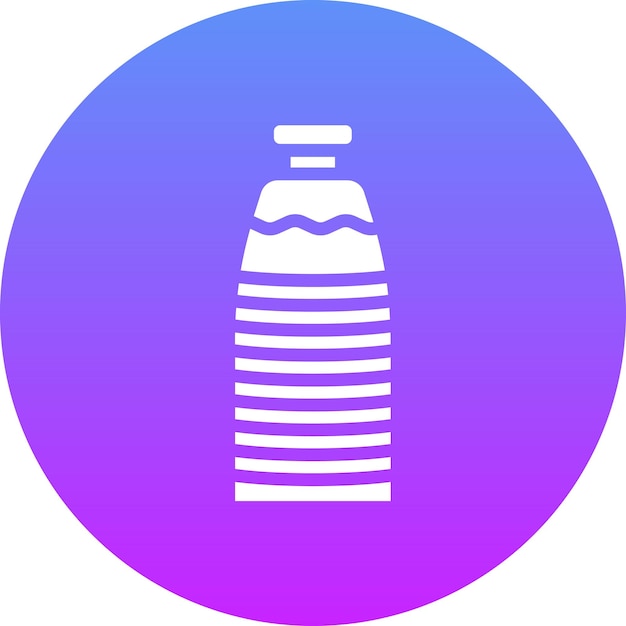 Ilustración del icono vectorial de la botella del conjunto de iconos de otoño