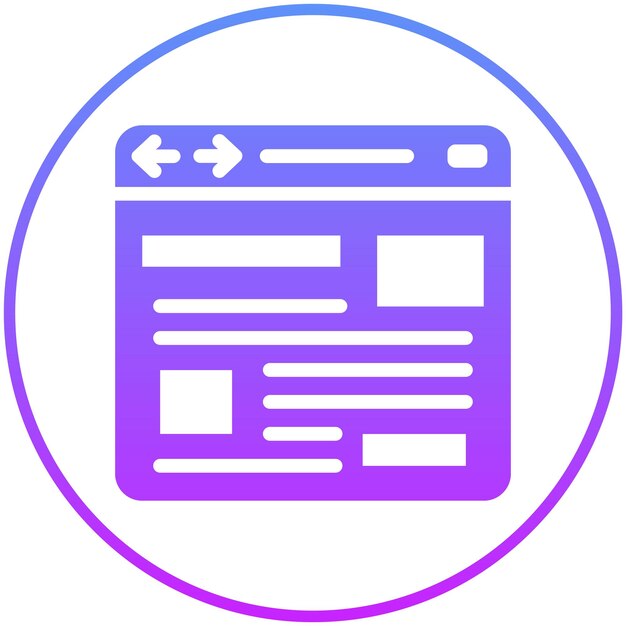 Ilustración del icono vectorial de Bowser Layout del conjunto de iconos Seo y Web