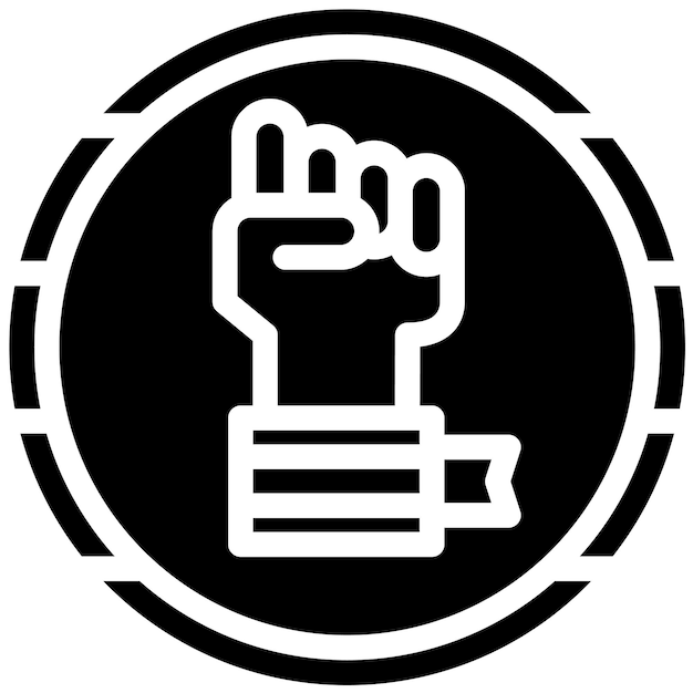 Ilustración del icono vectorial del brazalete de conciencia del icono de la quimioterapia