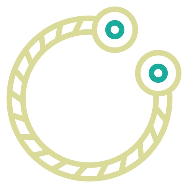 Ilustración del icono vectorial del brazalete del conjunto de iconos de moda
