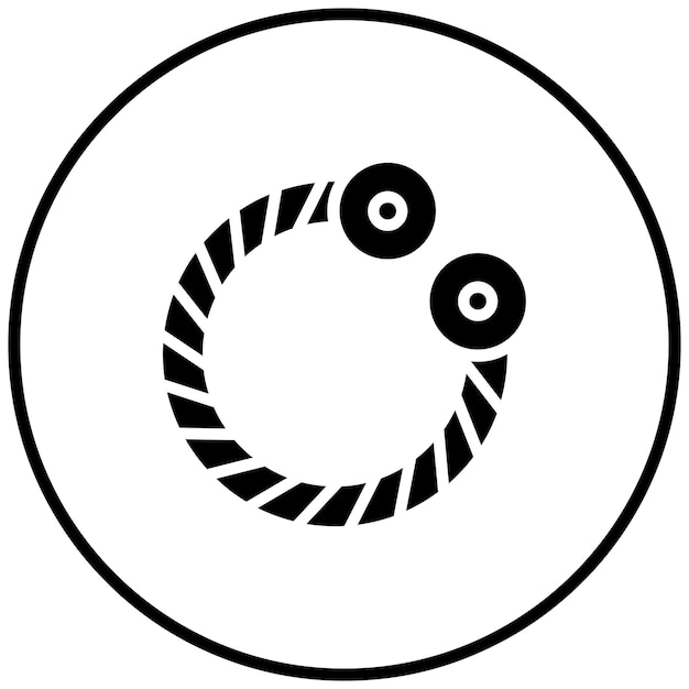 Ilustración del icono vectorial del brazalete del conjunto de iconos de moda