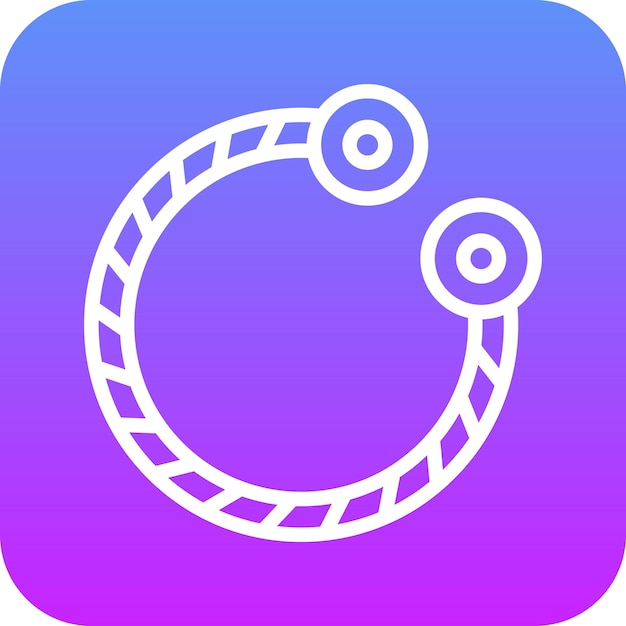 Ilustración del icono vectorial del brazalete del conjunto de iconos de moda