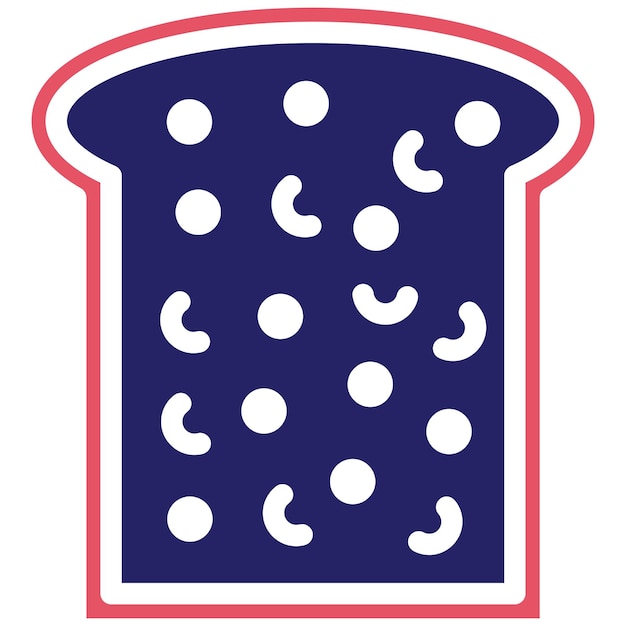 Ilustración del icono vectorial de Brioche del conjunto de iconos de World Cuisine