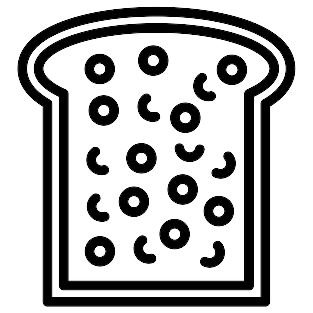 Ilustración del icono vectorial de Brioche del conjunto de iconos de World Cuisine