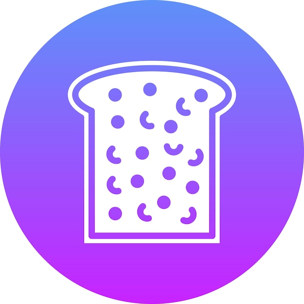 Ilustración del icono vectorial de Brioche del conjunto de iconos de World Cuisine