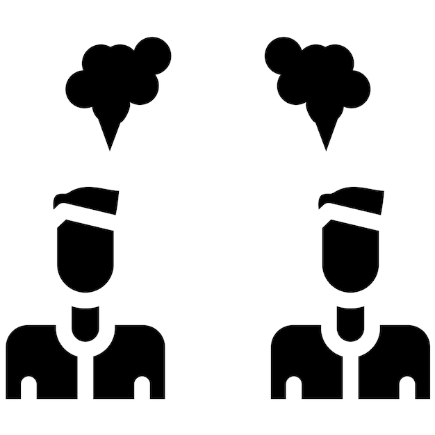 Ilustración del icono vectorial de broma del conjunto de iconos de Amistad