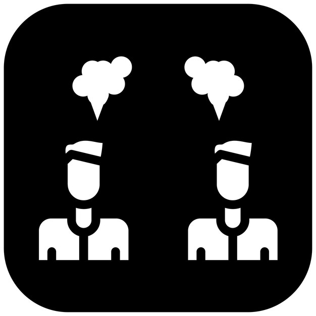 Ilustración del icono vectorial de broma del conjunto de iconos de Amistad