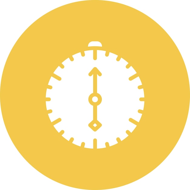 Ilustración del icono vectorial de la brújula del conjunto de iconos de De vuelta a la escuela