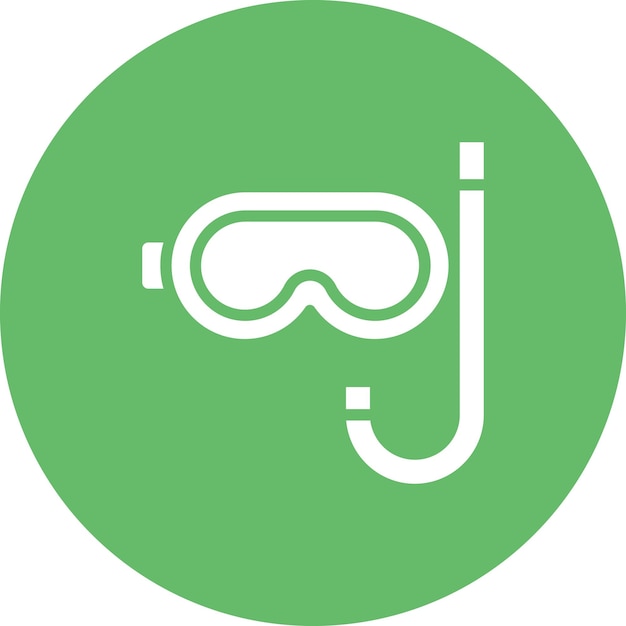 Ilustración del icono vectorial de buceo del conjunto de iconos de Dubai