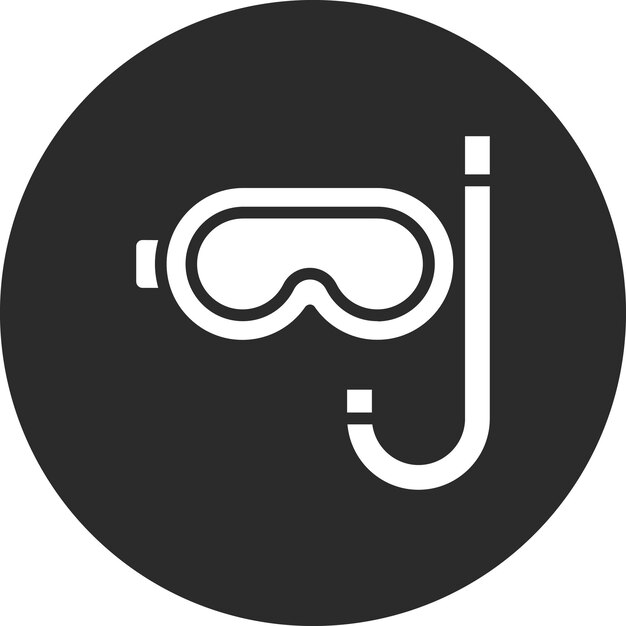 Ilustración del icono vectorial de buceo del conjunto de iconos de Dubai