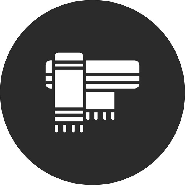 Ilustración del icono vectorial de la bufanda del conjunto de iconos de ropa