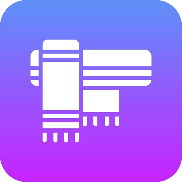 Ilustración del icono vectorial de la bufanda del conjunto de iconos de ropa