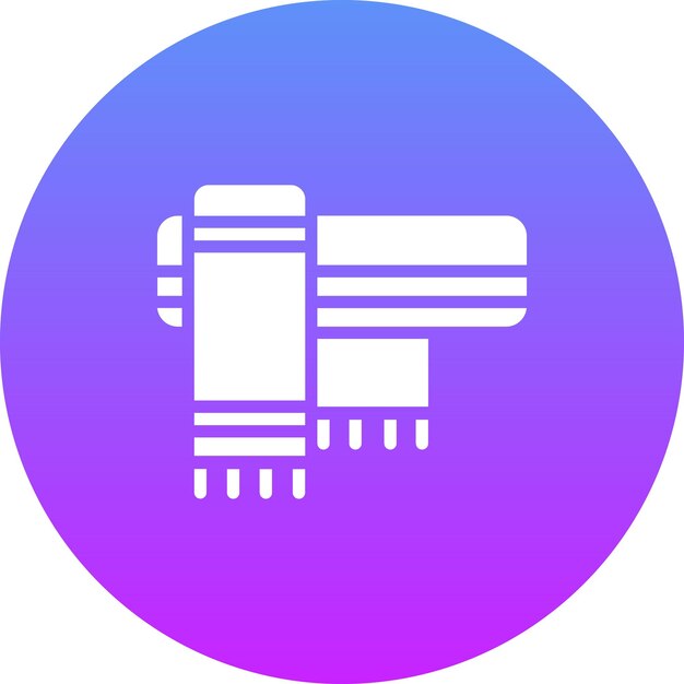 Ilustración del icono vectorial de la bufanda del conjunto de iconos de ropa