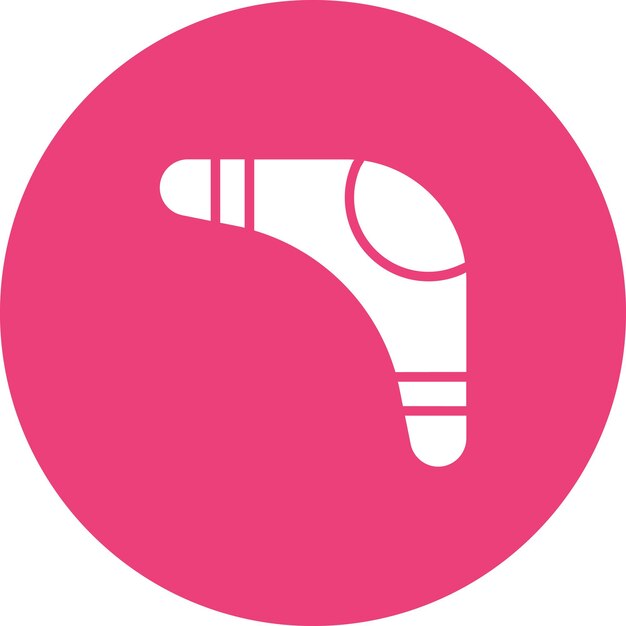 Ilustración del icono vectorial de bumerang del conjunto de iconos de Historia