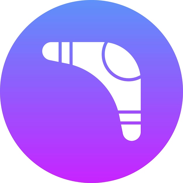 Ilustración del icono vectorial de bumerang del conjunto de iconos de Historia