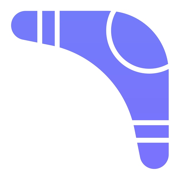Ilustración del icono vectorial de bumerang del conjunto de iconos de Historia