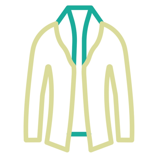 Ilustración del icono vectorial de Business Coat del conjunto de iconos de Business