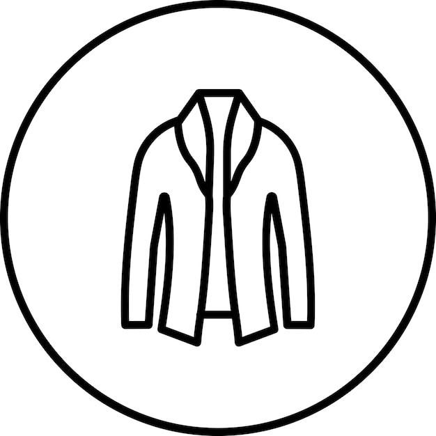 Ilustración del icono vectorial de Business Coat del conjunto de iconos de Business