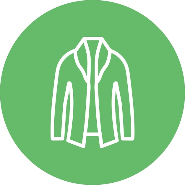 Ilustración del icono vectorial de Business Coat del conjunto de iconos de Business