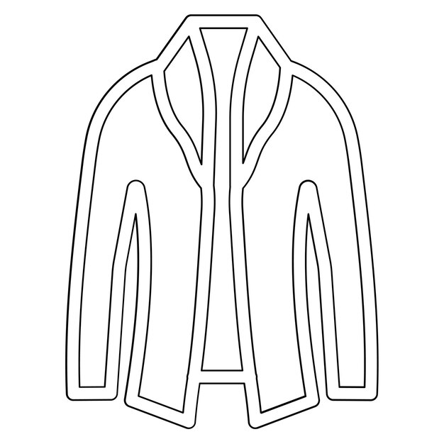 Ilustración del icono vectorial de Business Coat del conjunto de iconos de Business