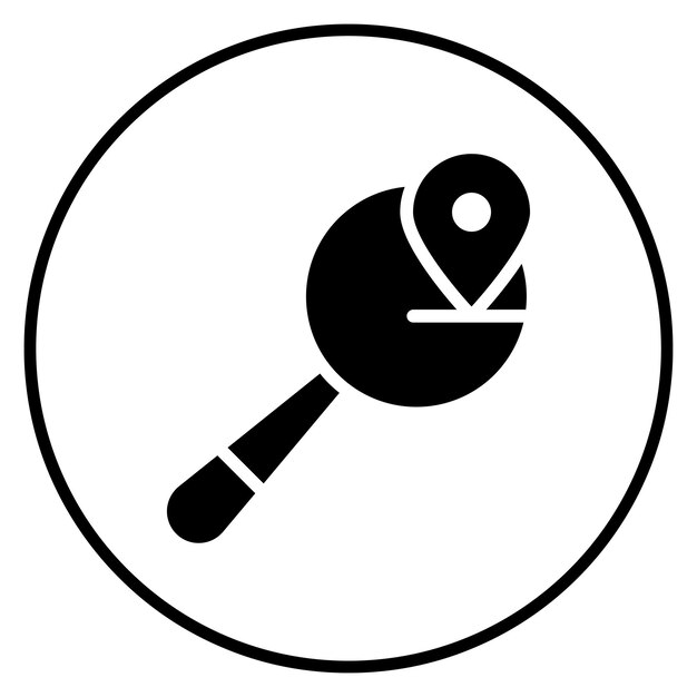 Ilustración del icono vectorial de búsqueda del conjunto de iconos SEO y SEM
