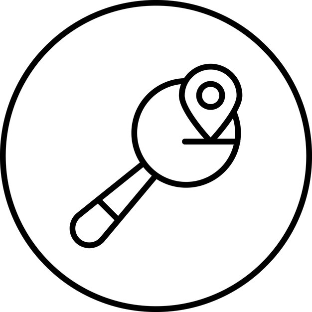 Ilustración del icono vectorial de búsqueda del conjunto de iconos SEO y SEM