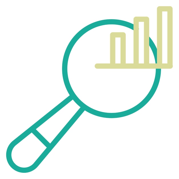 Ilustración del icono vectorial de búsqueda de SEO y SEM