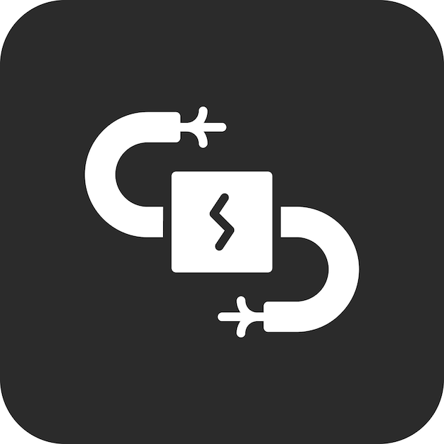 Ilustración del icono vectorial de cableado del conjunto de iconos de herramientas eléctricas