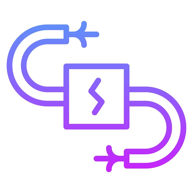 Vector ilustración del icono vectorial de cableado del conjunto de iconos de herramientas eléctricas