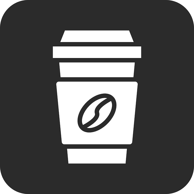 Ilustración del icono vectorial del café del conjunto de iconos del centro comercial