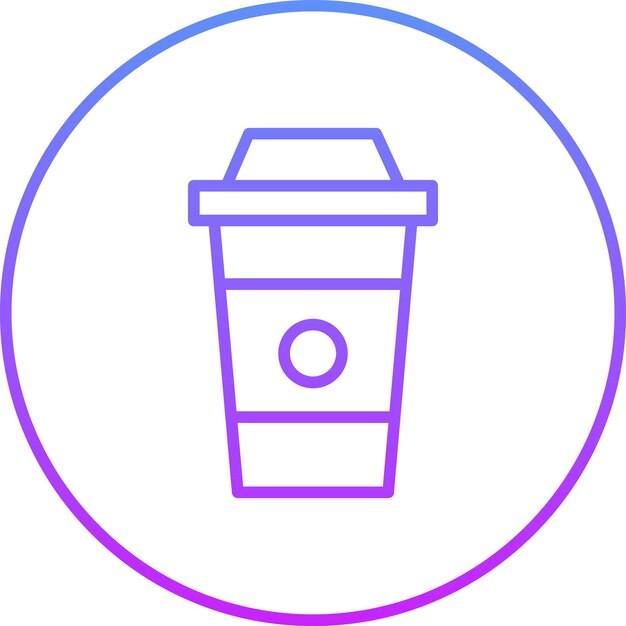 Ilustración del icono vectorial del café del conjunto de iconos de inicio de negocio