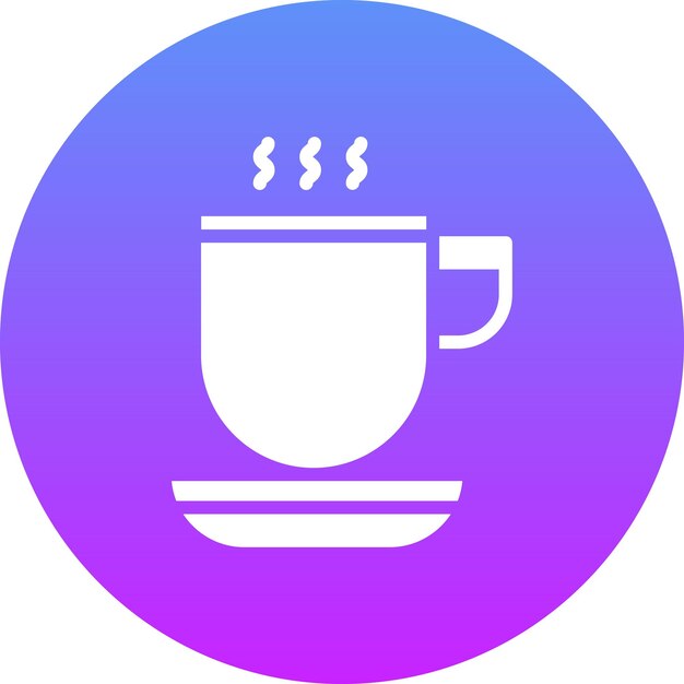 Ilustración del icono vectorial del café del conjunto de iconos de la mañana y el desayuno