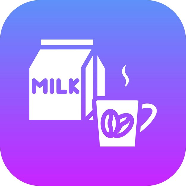 Ilustración del icono vectorial del café del icono de la cafetería