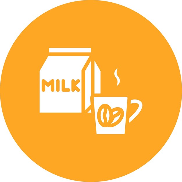 Ilustración del icono vectorial del café del icono de la cafetería