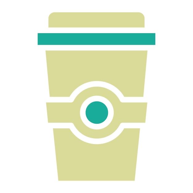 Ilustración del icono vectorial de café para llevar del conjunto de iconos de entrega de alimentos