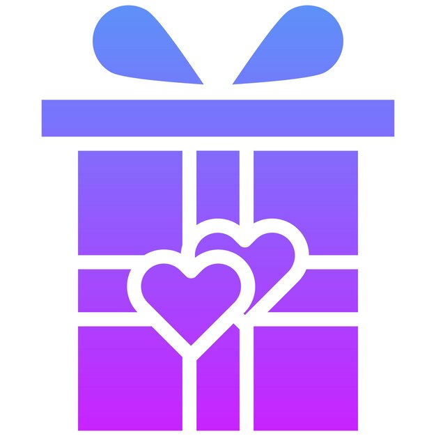 Ilustración del icono vectorial de la caja de regalos del icono de la fiesta y la celebración